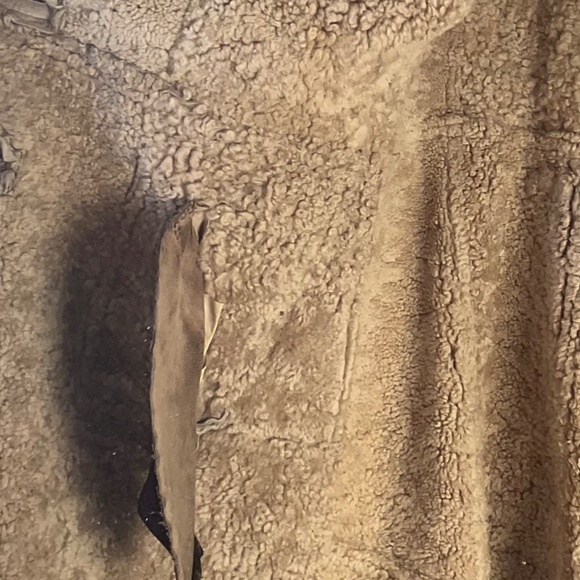 VINTAGE  LAMBS WOOL  FULL LENGTH  VEST  in need of some TLC  size  L - Picture 10 of 13